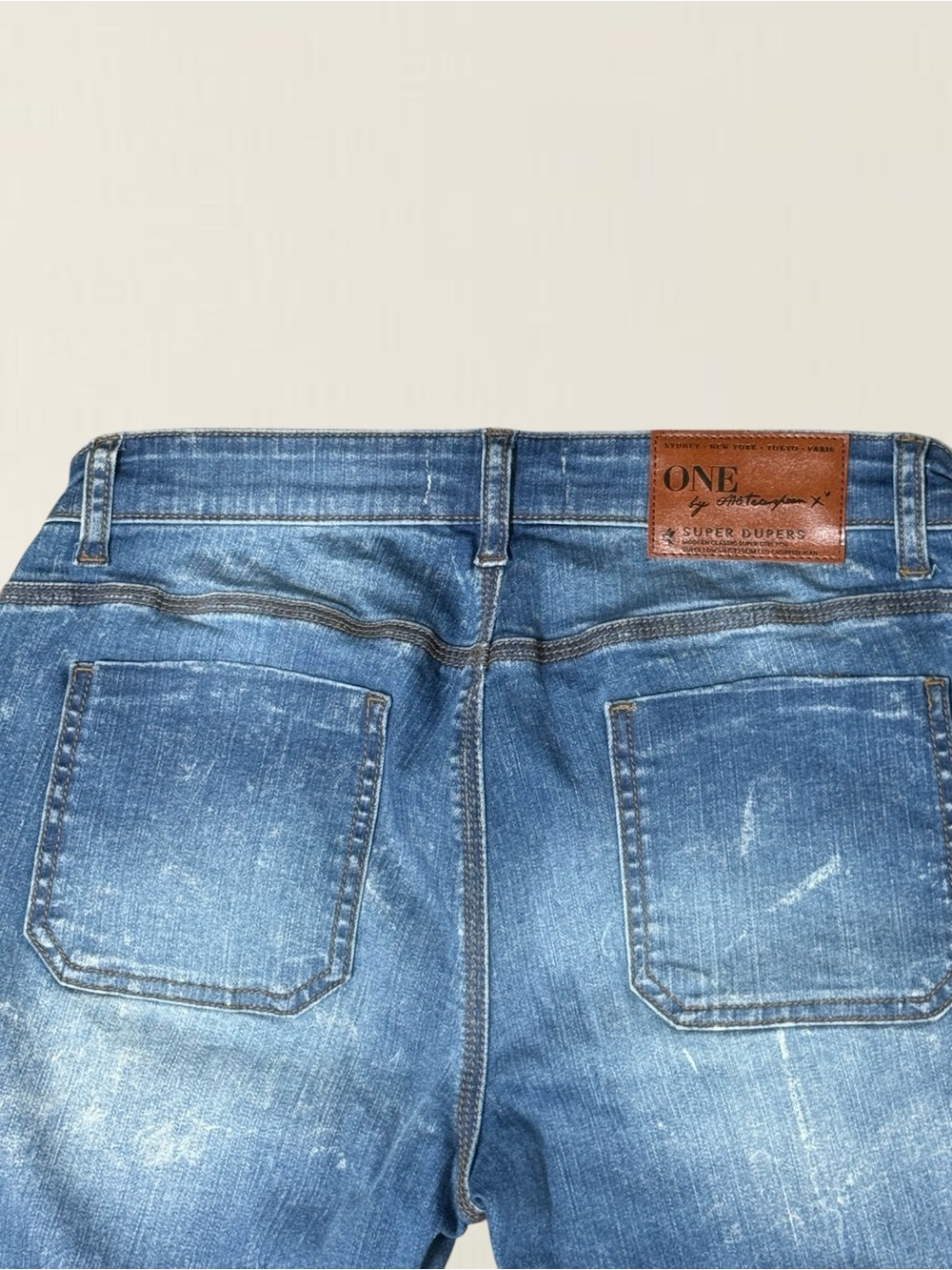 One Teaspoon Super Duper Low Rise Cropped Jeans Sample Size 26/US 4 - Picture 6 of 8
